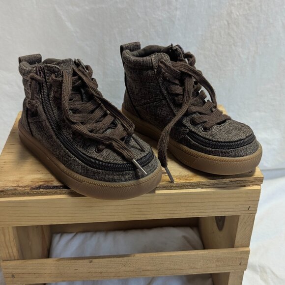 Billy Size 13 Brown Zippered Boots - Picture 1 of 14